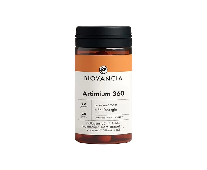 Flacon d'Artimium 360 du laboratoire Biovancia, 60 gélules pour 30 jours